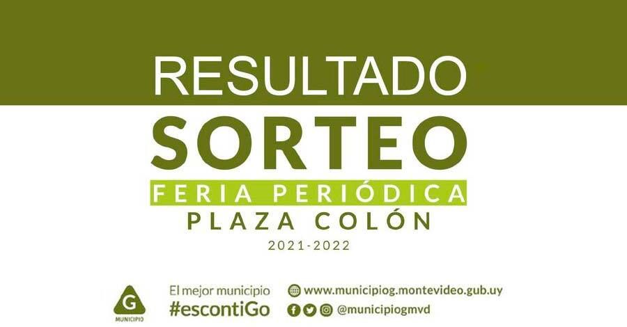 Resultado del sorteo de la feria de Plaza Vidiella 2021