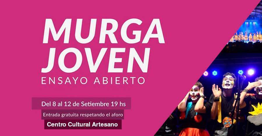 ensayos de murga joven en el centro cultural artesano