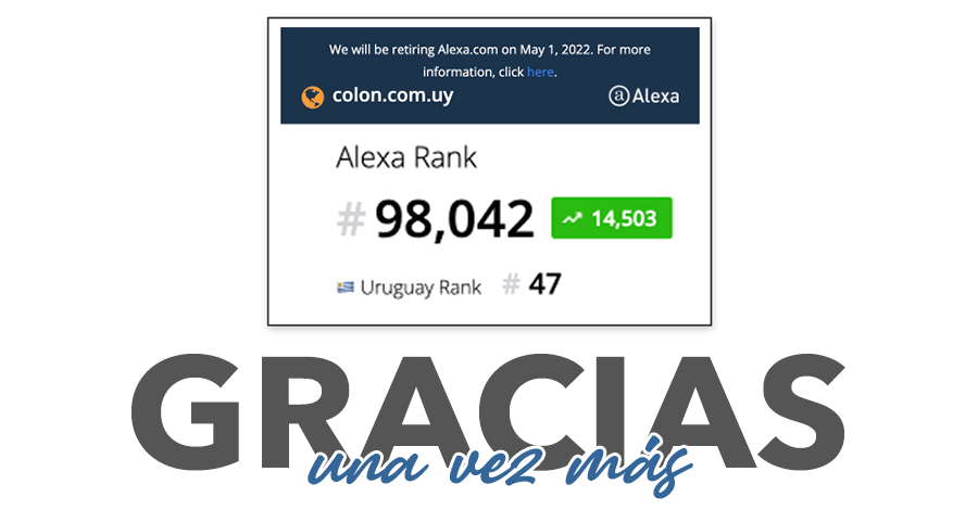 Colon portal entre los 50 sitios mas vistos de Uruguay