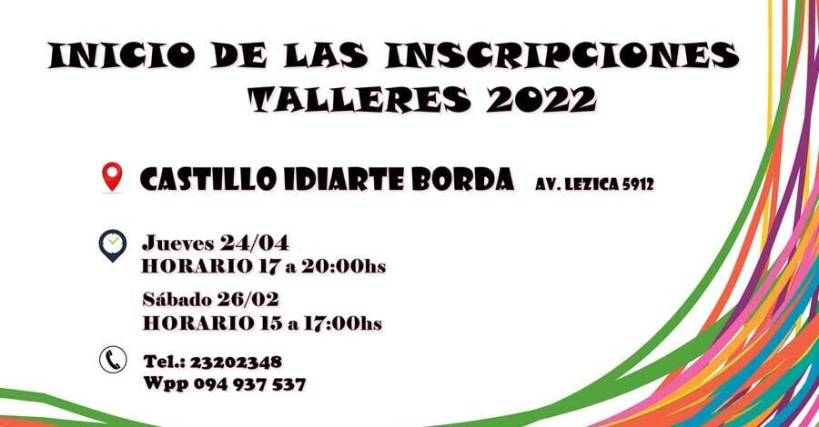 Colón Portal - Inicio de Inscripciones a los talleres del castillo Idiarte Borda 2022
