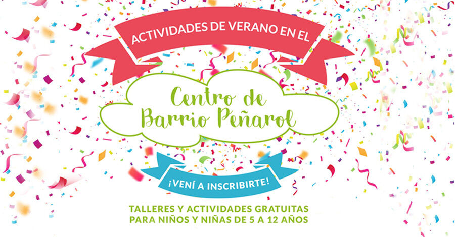 Actividades de verano en el Centro de Barrio Peñarol
