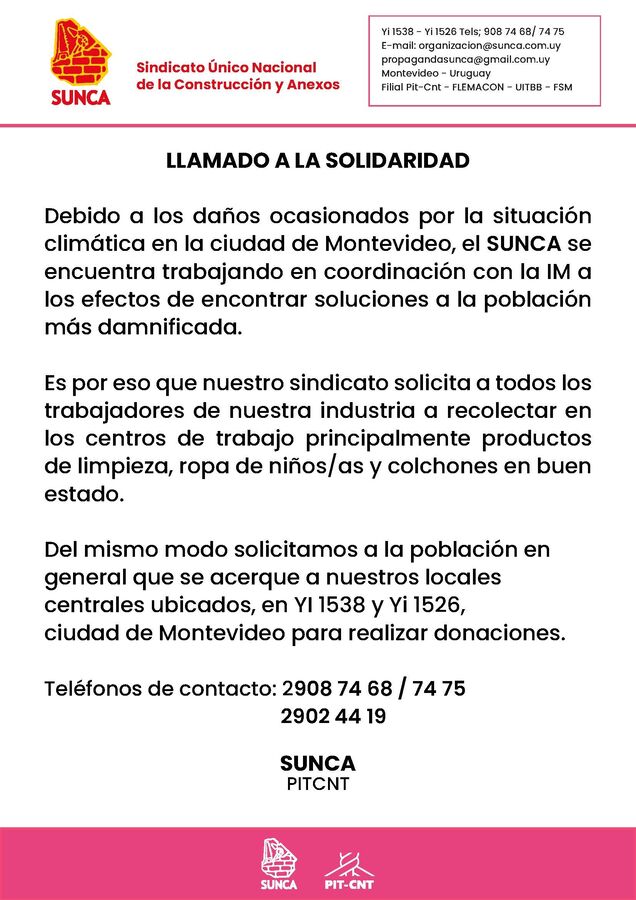 llamado a la solidaridad