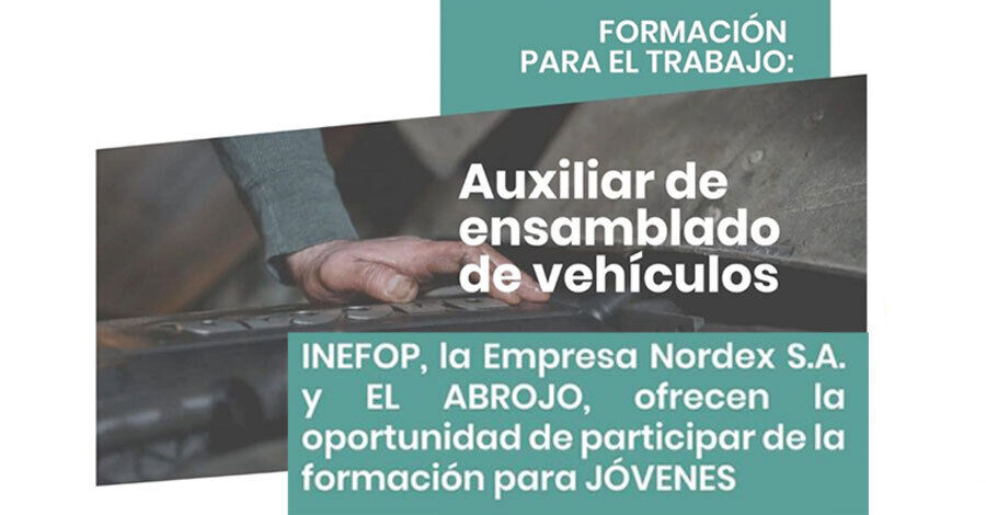 Capacitación para jóvenes en Auxiliar de ensamblado de vehículos