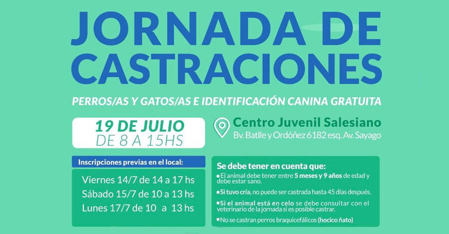 Jornada de Castraciones en el Centro Juvenil Salesiano
