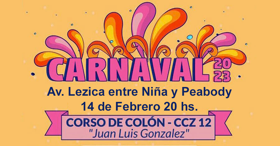 Corso barrial “Juan Luis Gonzales” de la zona 12