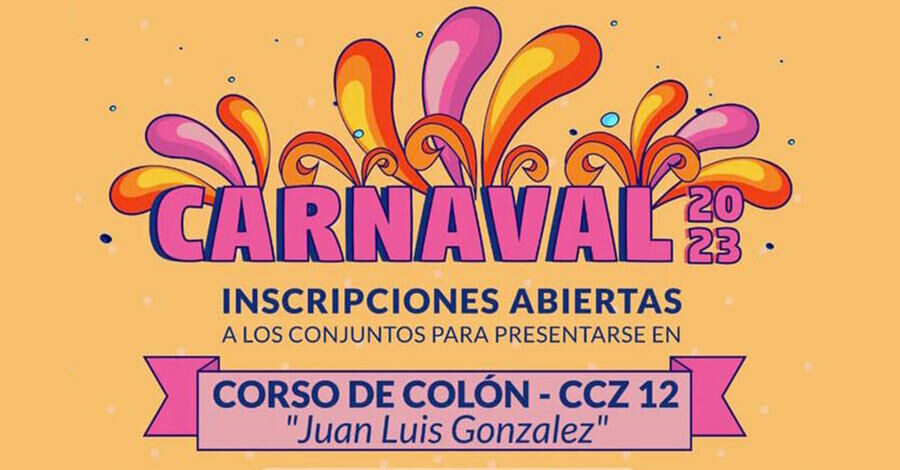 Inscripciones para el Corso de Colón "Juan Luis Gonzalez"