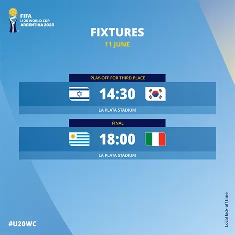 fixture mundial Sub20 final