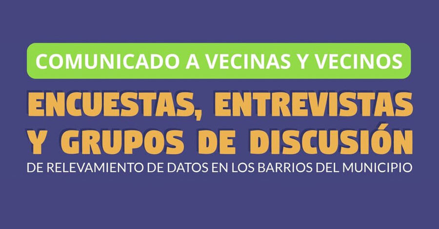 Relevamientos de datos en los barrios