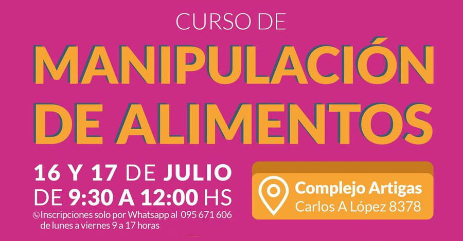 Curso de Manipulación de Alimentos en el Complejo Artigas