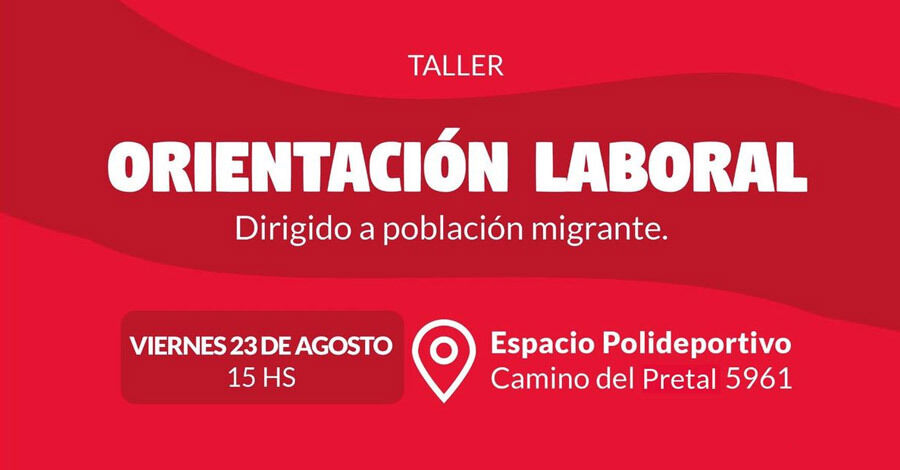 Taller de orientación laboral para migrantes en el Espacio Polideportivo