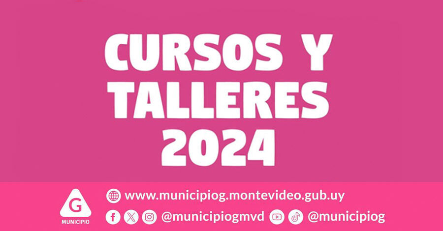 Propuestas de cursos y talleres en los distintos espacios y dependencias del Municipio G