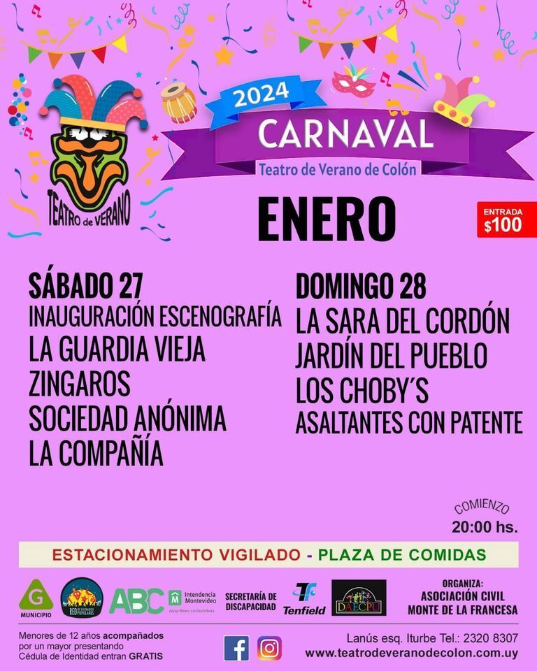 programacion 27 y 28 de enero 2024