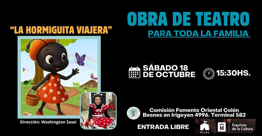 Obra de teatro para toda la familia en la Comisión Fomento Oriental Colón
