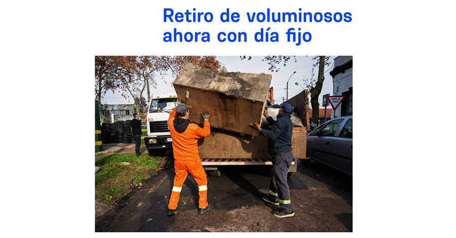 Retiro de residuos voluminosos