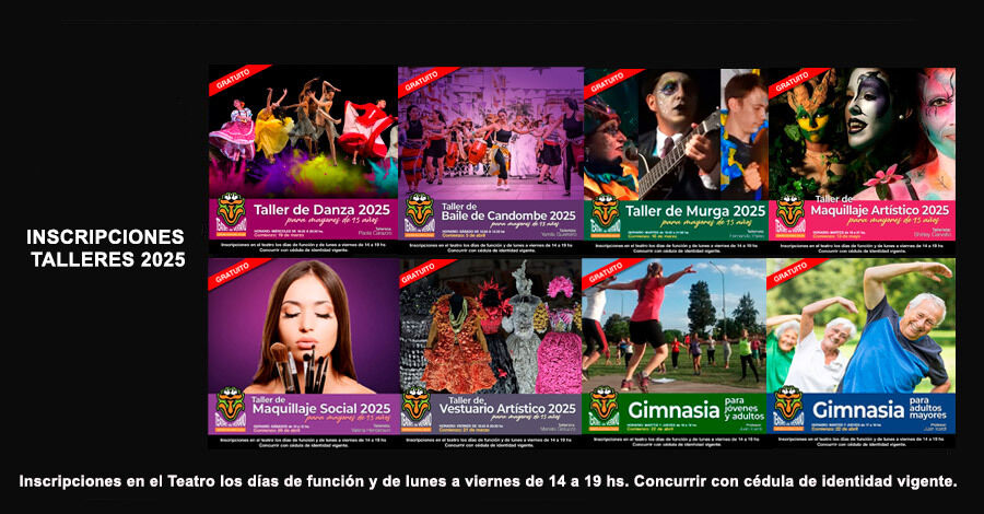 Talleres 2025 del Teatro de Verano de Colón