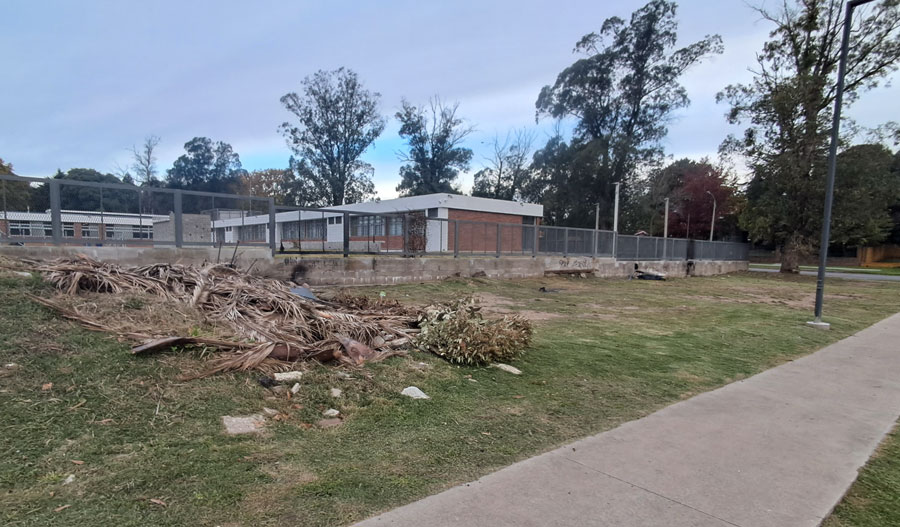 basural en nuevo liceo