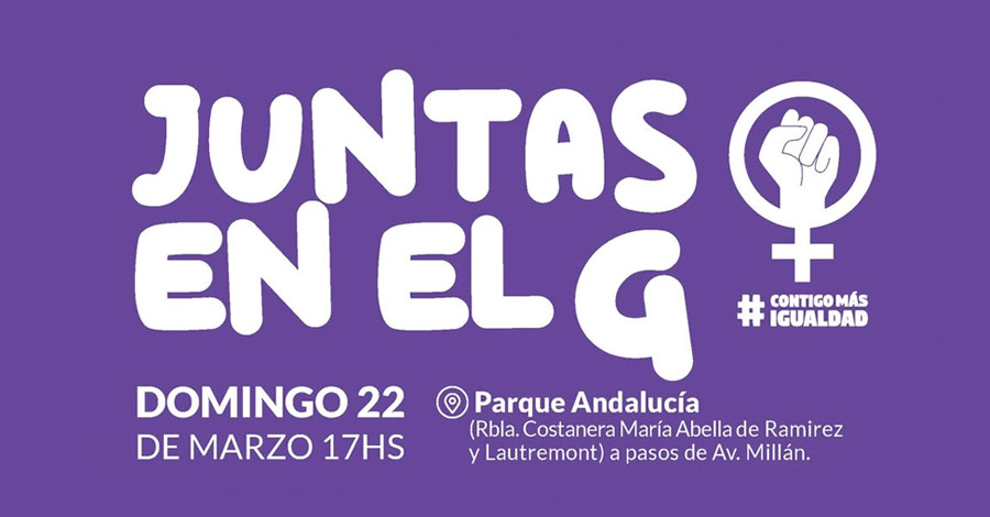 Evento Juntas en el G por el mes de la mujer
