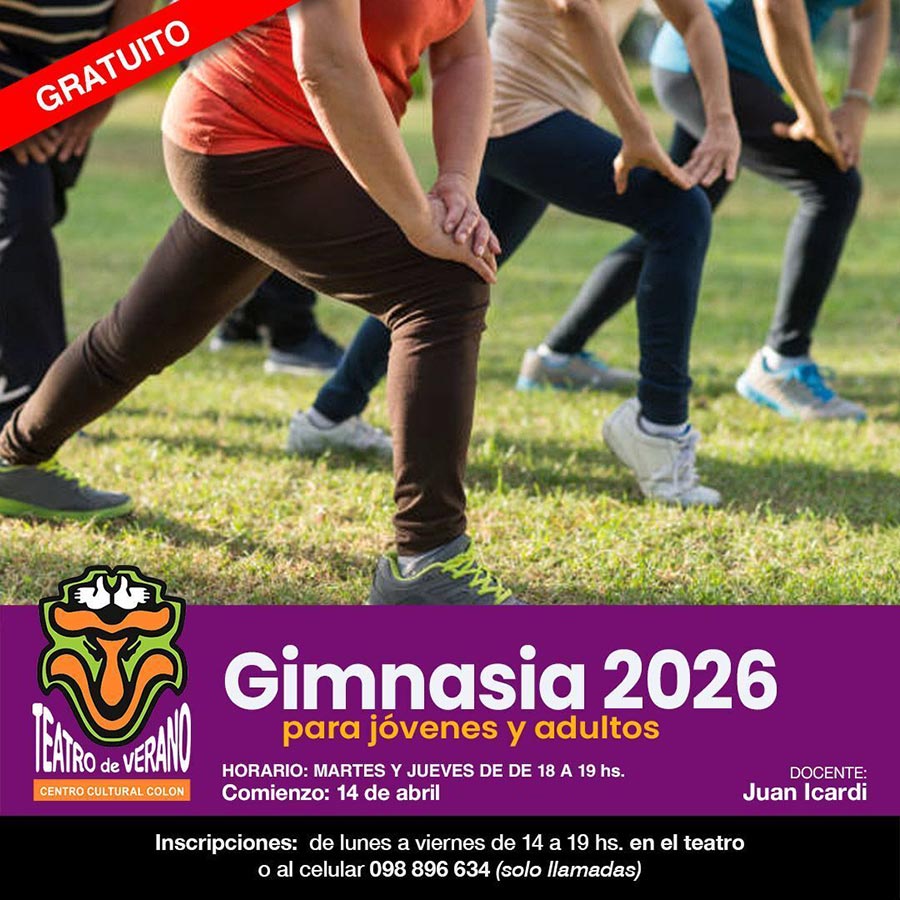 Inscripciones a los Talleres 2026 del Teatro de Verano de Colón Gimnasia para jovenes y adultos