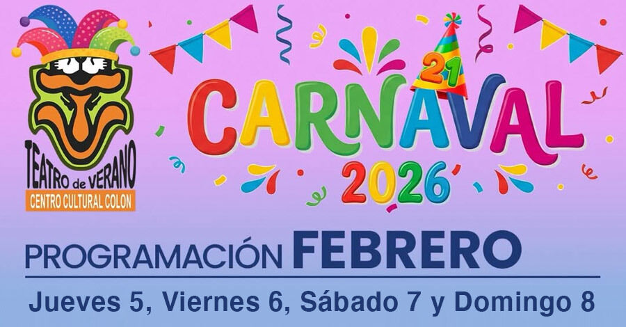 Programación para los días jueves 5, viernes 6, sábado 7 y domingo 8 de Febrero