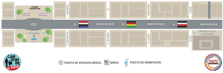 puestos hidratacion candombe salud