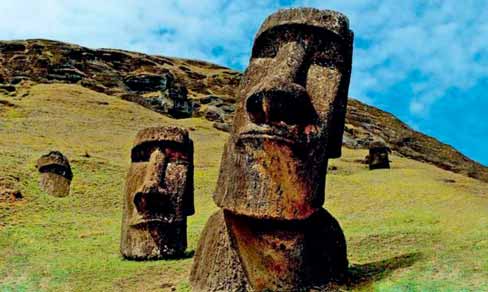cabezas de la isla de pascua