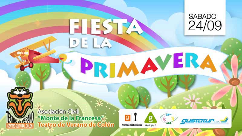 Dia de la primavera afiche colon