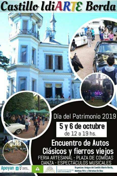 Dia del patrimonio 2019 castillo de idiarte borda afiche