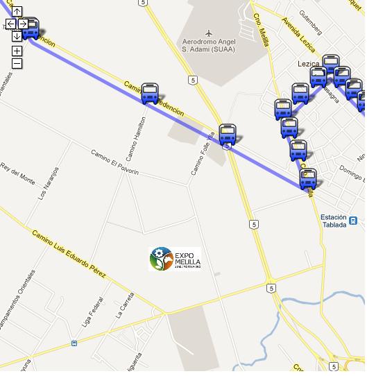 Recorrido de L11 MELILLA