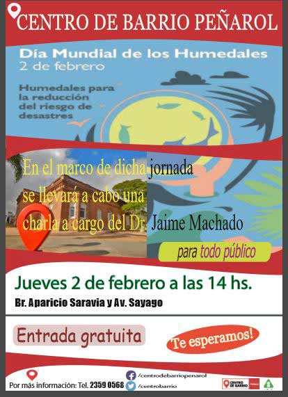 afiche charla humedales