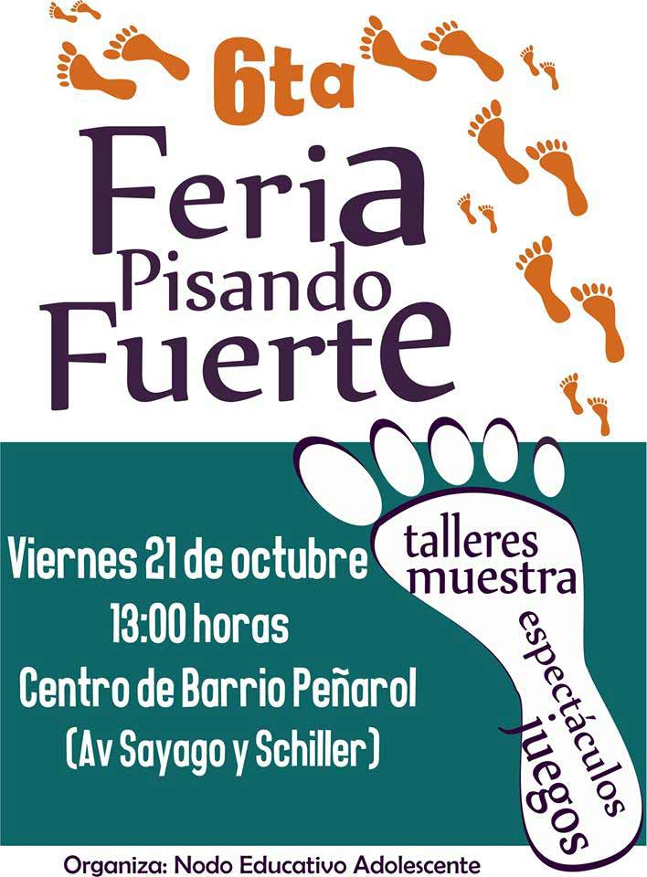 afiche de feria pisando fuerte