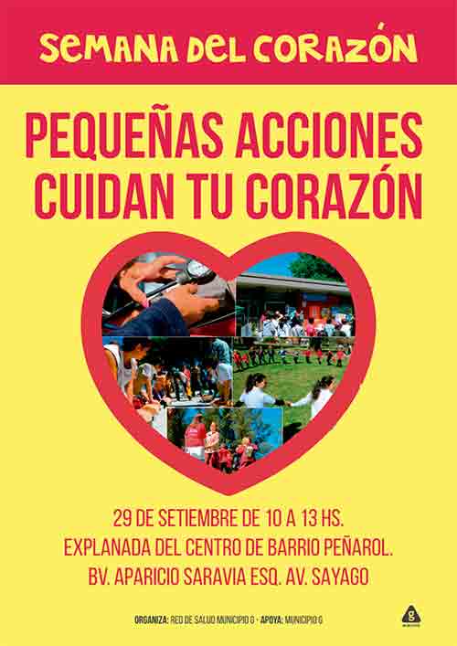 afiche de la semana del corazon