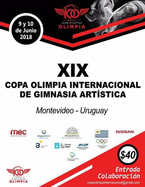 afiche evento copa olimpia 2018