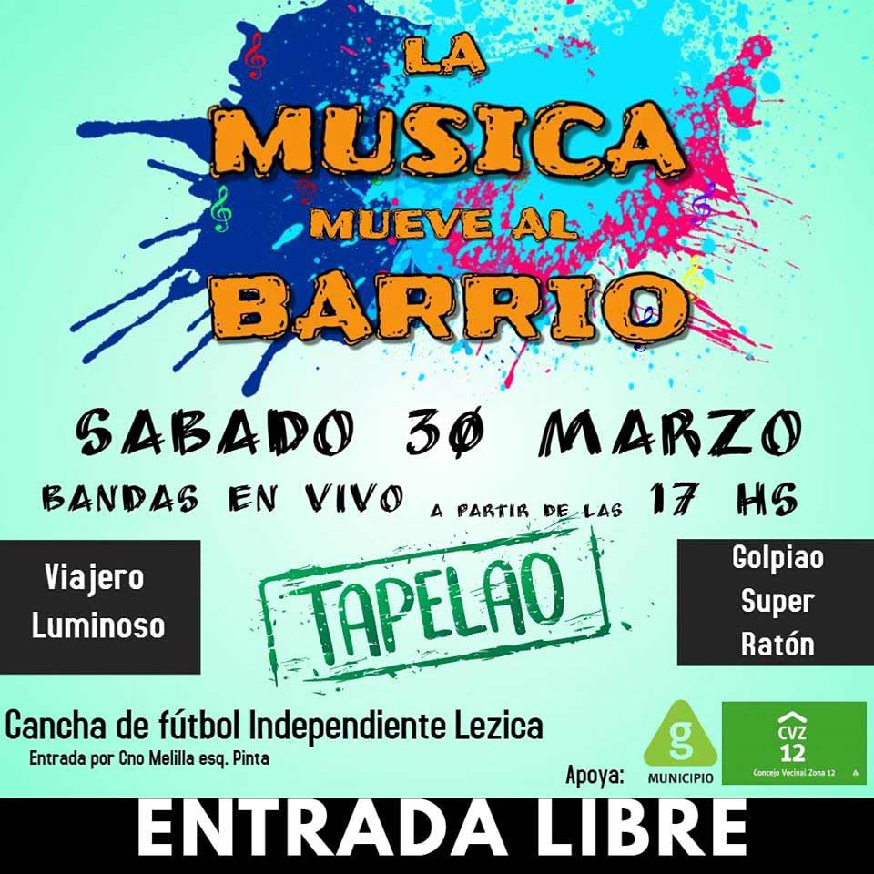 afiche la musica mueve al barrio