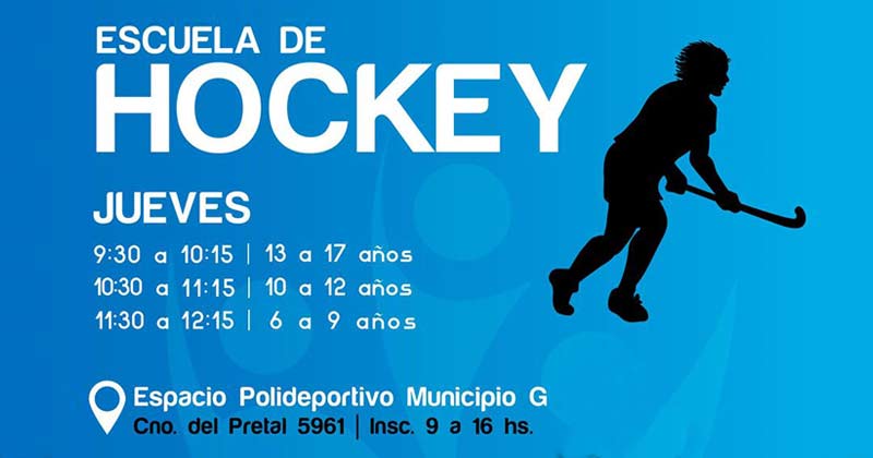 escuela de hockey en el polideportivo 2020