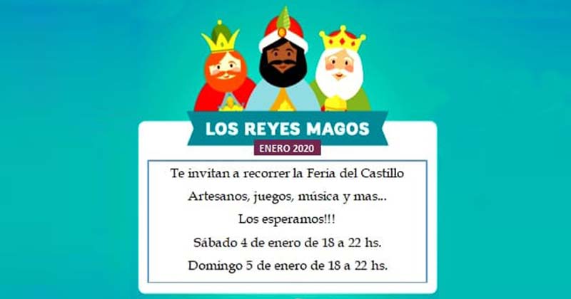 reyes magos en la feria del castillo 2020