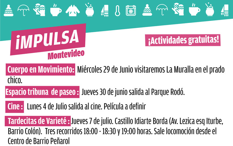 Actividades gratuitas en vacaciones de invierno Centro de Barrio Peñarol