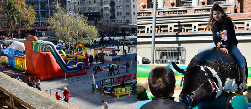 Parque de diversiones Arcadia -  explanada y el atrio de la Intendencia