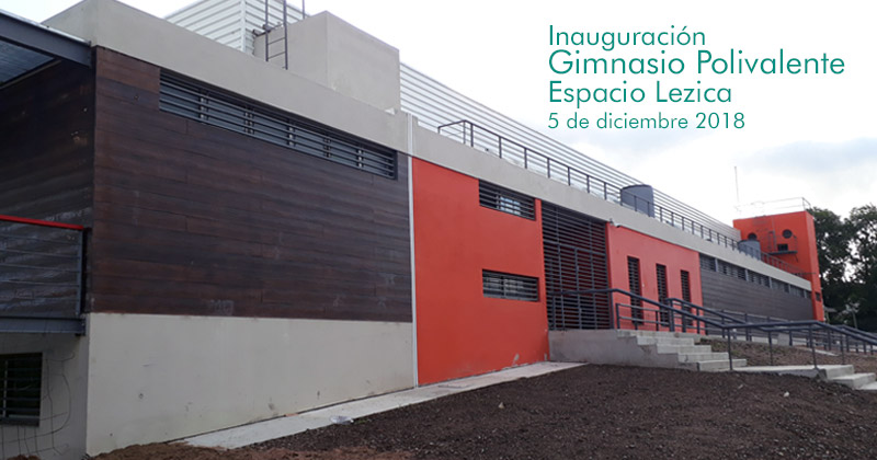 2018 inauguracion gimnasio polivalente espacio lezica