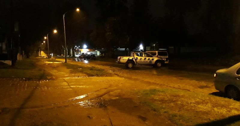 transito cortado policia lezica