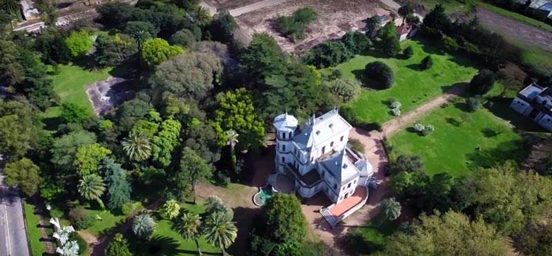 imagen aerea del castillo de idiarte borda 3