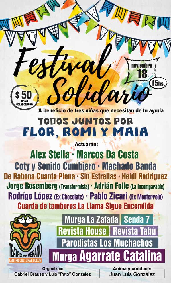 festival solidario afiche