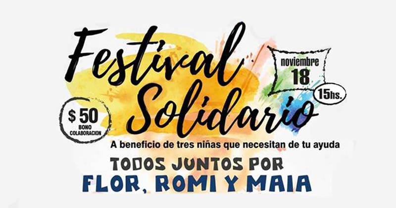 festival solidario flor romi y maia