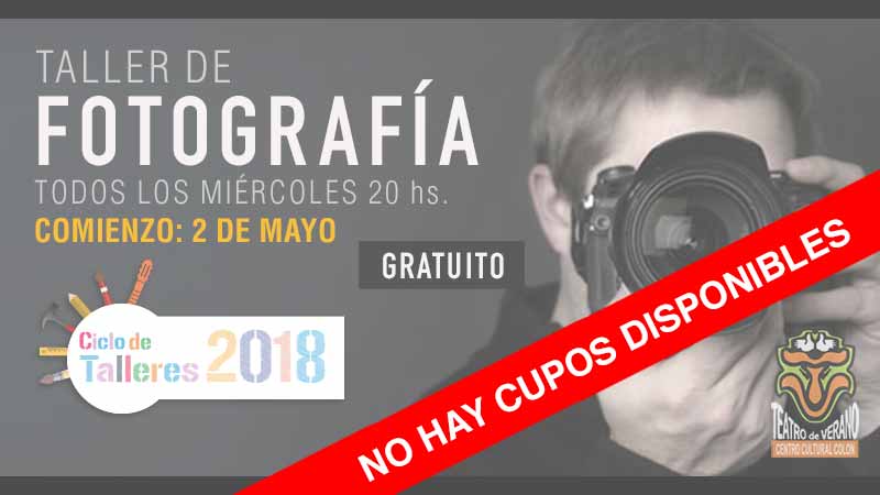 Taller de fotografia sin cupos