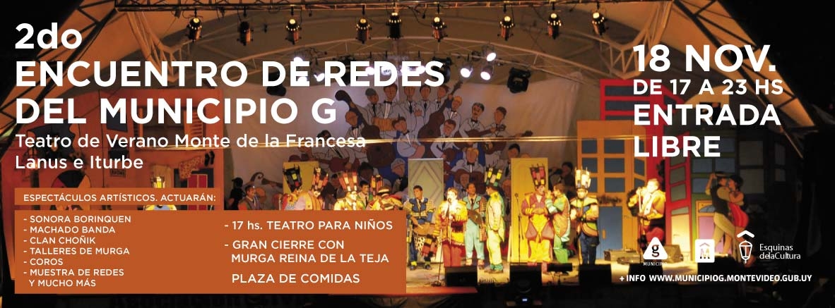 afiche de encuentro de redes