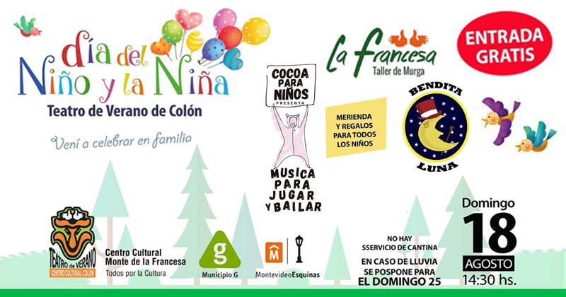 dia del niño en el teatro de verano 2019