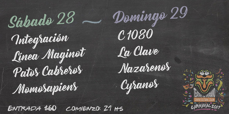 pizarron carnaval 28 y 29