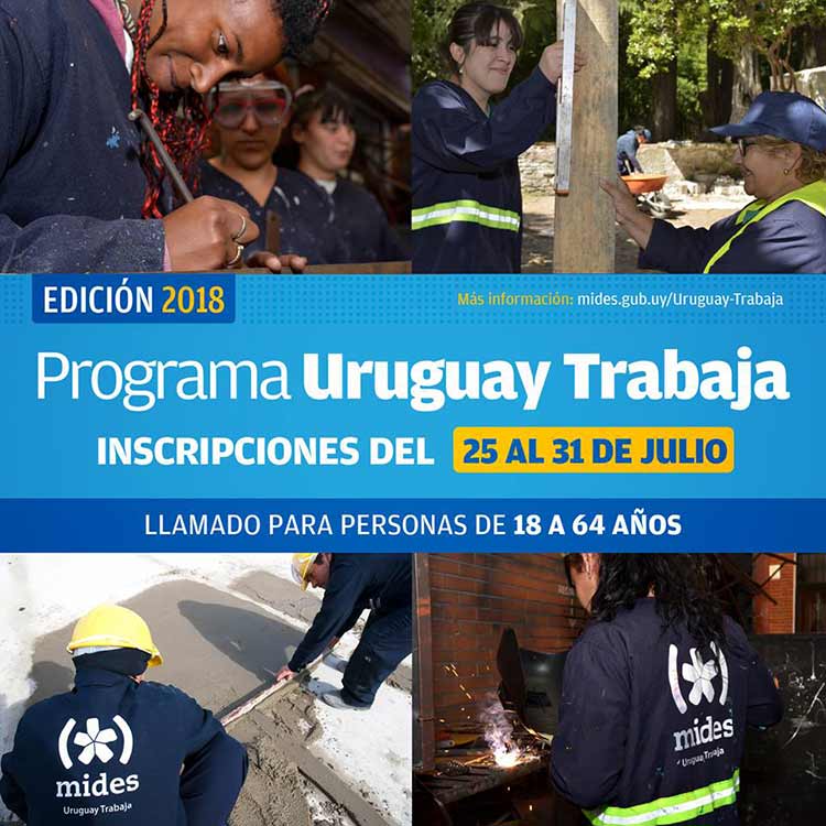 afiche uruguay trabaja 2018