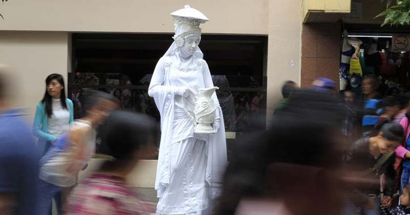 concurso de estatua viviente