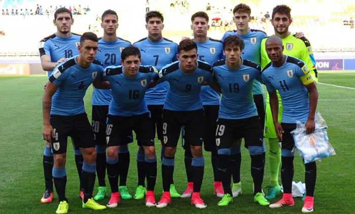 Uruguay vs Arabia plantel sub 20