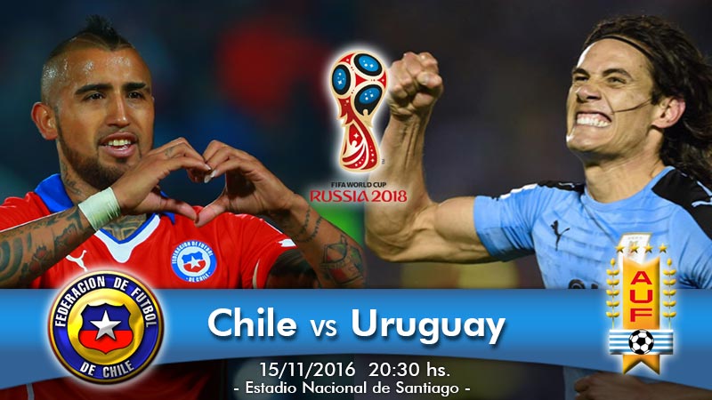 chile vs uruguay eliminatorias russia 2018